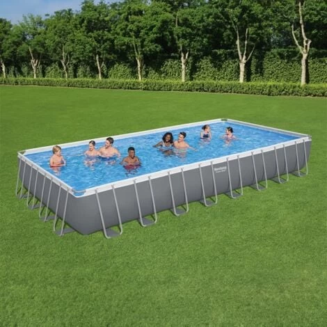 Piscina Fuori Terra Bestway 56623 Rettangolare 956x488x132cm Steel Frame 5 Piscina Fuori Terra Bestway 56623 Rettangolare 956x488x132cm Steel Frame - immagine 3