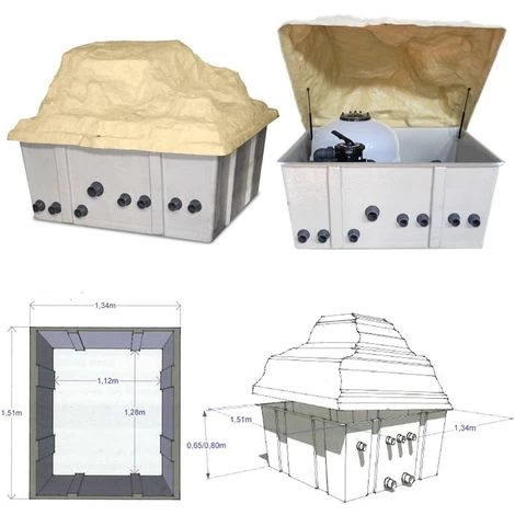 LOCALE TECNICO ROC VERSIONE ATTACCA LA SPINA 16 M3/H - FILTRO MEDITERRANEO + POMPA CARRERA + RACCORDI E QUADRO ELETTRICO 3 LOCALE TECNICO ROC VERSIONE ATTACCA LA SPINA 16 M3/H - FILTRO MEDITERRANEO + POMPA CARRERA + RACCORDI E QUADRO ELETTRICO