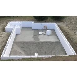 KIT PISCINA INTERRATA 10x5 Mt RETTANGOLARE FONDO PIANO 1,20 H IN CASSERI ISOBLOCK -Bestway Italia 11985671 3