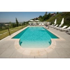 KIT PISCINA INTERRATA 12x6 Mt RETTANGOLARE FONDO PIANO 1,50 H IN CASSERI ISOBLOCK