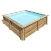 GRE PISCINA FUORITERRA IN VERO LEGNO CITY 200x200x65 Cm CON FILTRO 2 GRE PISCINA FUORITERRA IN VERO LEGNO CITY 200x200x65 Cm CON FILTRO -Bestway Italia 11986017 1