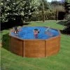 GRE PISCINA FUORITERRA PACIFIC 240x120 Cm ESTETICA LEGNO IN ACCIAIO FILTRO SABBIA E ACCESSORI Cod. KIT240W -Bestway Italia 11986443 1