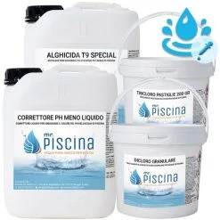 Kit Ph Control Per Mantenimento Acqua Piscina - Fino A 55 Mc
