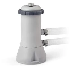 Intex 28638 Pompa Con Filtro Easy-Frame A Cartuccia Per Piscine Gonfiabili, Grigio, 3.785 L/h