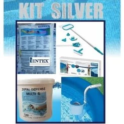 Intex KIT SILVER , Il Kit Completo Per La Pulizia E Per Il Mantenimento Della Piscina
