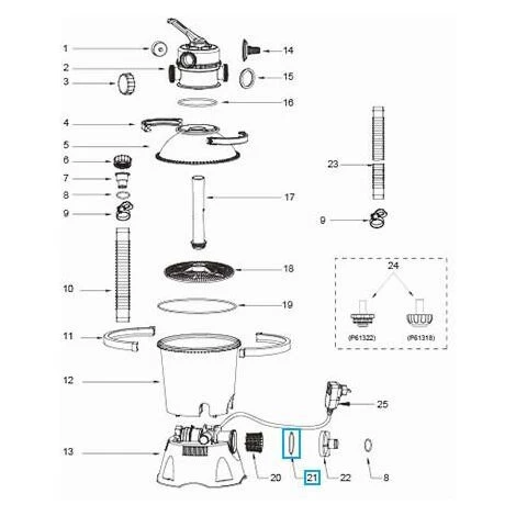 BESTWAY - P6664 - Guarnizione Per Pompa Filtro A Sabbia 4 BESTWAY - P6664 - Guarnizione Per Pompa Filtro A Sabbia - immagine 2