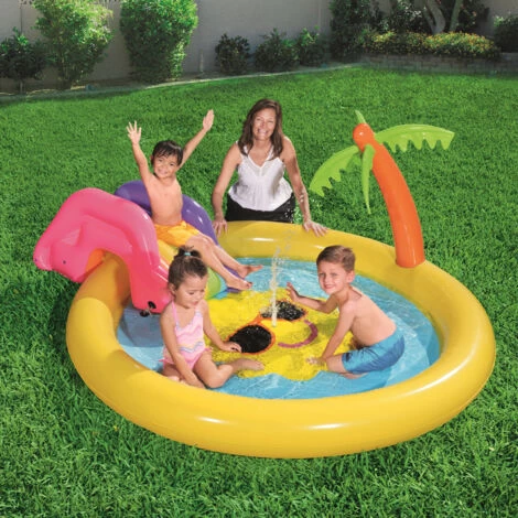 Piscina Gonfiabile Per Bambini Bestway Sunnyland Splash Play 237x201x104 Cm 4 Piscina Gonfiabile Per Bambini Bestway Sunnyland Splash Play 237x201x104 Cm - immagine 2
