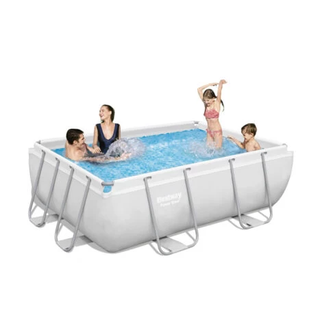 Piscina Fuori Terra Bestway 56629 Rettangolare Power Steel 282x196x84cm 4 Piscina Fuori Terra Bestway 56629 Rettangolare Power Steel 282x196x84cm - immagine 2