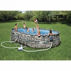 Piscina Fuori Terra Bestway 56719 Power Steel Ovale Set 610x366x122 Cm -Bestway Italia 16589039 3