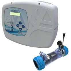 Sterilizzatore Aqua Salt Evo Con Sensore Di Flusso E Cella Elettrolitica Per Piscine Fino A 50 M³
