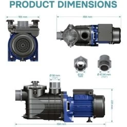 Pompa Per Piscina 10800 L/h 180 W Pompa Di Circolazione Filtraggio 10 Pompa Per Piscina 10800 L/h 180 W Pompa Di Circolazione Filtraggio -Bestway Italia 18704526 4