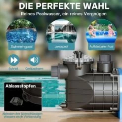 Pompa Per Piscina 26400 L/h 2200 W Pompa Di Circolazione Filtraggio -Bestway Italia 18714966 3