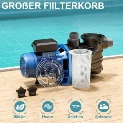 Pompa Per Piscina 22500 L/h 1500 W Pompa Di Circolazione Filtraggio -Bestway Italia 18714968 5
