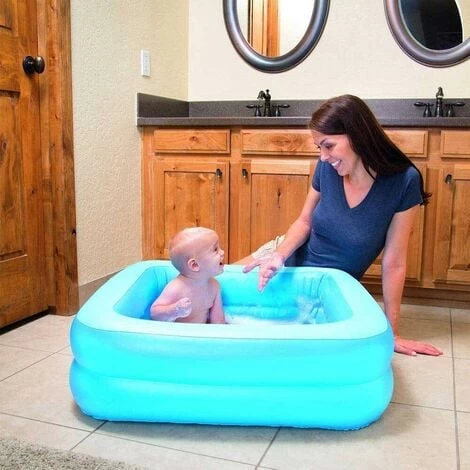 Bestway Piscina Bagnetto Gonfiabile Bambini Neonati Infanzia Baby Blu Fucsia 86x86x25cm 4 Bestway Piscina Bagnetto Gonfiabile Bambini Neonati Infanzia Baby Blu Fucsia 86x86x25cm - immagine 2