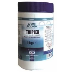 Triplex In Pastiglia Per Piscine 3 Azioni 1 Kg Cloro Antialga Flocculante