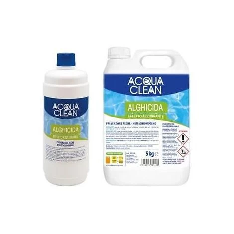 Alghicida Per Piscine Da Lt1 - 5 - 10 - 25 Trattameno Acque Piscine Acqua Clean Litri: 1 Lt 3 Alghicida Per Piscine Da Lt1 - 5 - 10 - 25 Trattameno Acque Piscine Acqua Clean Litri: 1 Lt