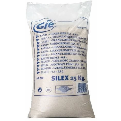 GRE - MEZZO FILTRANTE SABBIA PER FILTRO PISCINA 25 KG. 3 GRE - MEZZO FILTRANTE SABBIA PER FILTRO PISCINA 25 KG.