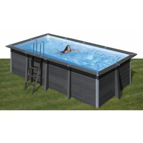 GRE Piscina Rettangolare Avantgarde In Composito 606x326 Cm Con Led Luce Bianca 4 GRE Piscina Rettangolare Avantgarde In Composito 606x326 Cm Con Led Luce Bianca - immagine 2