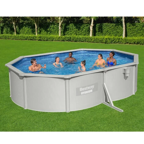 Piscina Fuori Terra Bestway 56586 Hydrium Ovale 500x360x120cm 4 Piscina Fuori Terra Bestway 56586 Hydrium Ovale 500x360x120cm - immagine 2