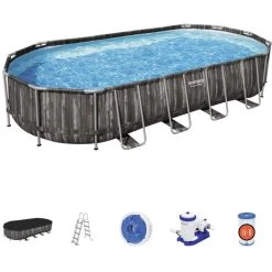 Piscina Fuori Terra Bestway 5611T Power Steel Ovale 732x366x122cm 9 Piscina Fuori Terra Bestway 5611T Power Steel Ovale 732x366x122cm -Bestway Italia 28217981 3