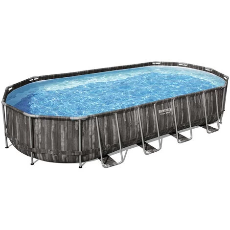 Piscina Fuori Terra Bestway 5611T Power Steel Ovale 732x366x122cm 6 Piscina Fuori Terra Bestway 5611T Power Steel Ovale 732x366x122cm - immagine 4