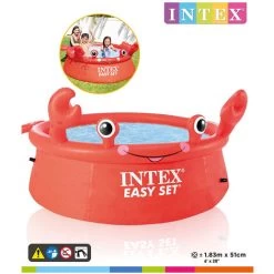 PISCINA GONFIABILE EASY HAPPY GRANCHIO 183X51CM INTEX 26100NP -Bestway Italia 28615823 3
