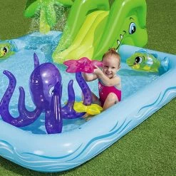 Bestway Piscina Parco Giochi Gonfiabile Water Grass Playcenter Con Scivolo E Doccia -Bestway Italia 29592629 4