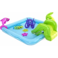 Bestway Piscina Parco Giochi Gonfiabile Water Grass Playcenter Con Scivolo E Doccia -Bestway Italia 29592629 5