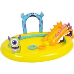Jilong Piscina Parco Giochi Monster Per Bambini Play Center Con Scivolo E Attivita