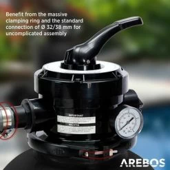 AREBOS Sistema Di Filtrazione A Sabbia Con Pompa Da 400W Sistema Di Filtrazione -Bestway Italia 31550880 4