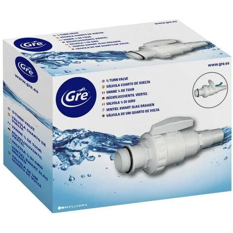 GRE VALVOLA 1/4 DI GIRO GRE PISCINA MANUTENZIONE RICAMBI ACCESSORI 4 GRE VALVOLA 1/4 DI GIRO GRE PISCINA MANUTENZIONE RICAMBI ACCESSORI - immagine 2