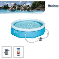 Piscina Rotonda Autoportante In PVC 305x76cm Con Motore E Filtro Bestway 9 Piscina Rotonda Autoportante In PVC 305x76cm Con Motore E Filtro Bestway -Bestway Italia 32306097 3