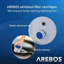 AREBOS 6x Filtro Antimicrobico Per Idromassaggio Piscina Termale 9 AREBOS 6x Filtro Antimicrobico Per Idromassaggio Piscina Termale -Bestway Italia 32685405 3