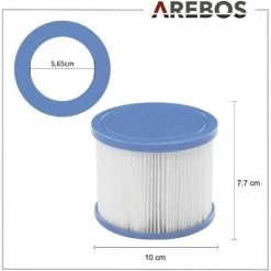 AREBOS 6x Filtro Antimicrobico Per Idromassaggio Piscina Termale 10 AREBOS 6x Filtro Antimicrobico Per Idromassaggio Piscina Termale -Bestway Italia 32685405 4