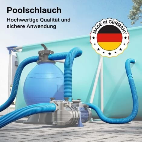 Teichtip ® Tubo Per Piscina Da 21m Ø 32mm Divisibile Blu 165g/m - Made In Europe 4 Teichtip ® Tubo Per Piscina Da 21m Ø 32mm Divisibile Blu 165g/m - Made In Europe - immagine 2