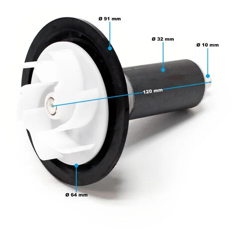 Pezzo Di Ricambio: Rotore Preassemblato Per La Pompa Per Piscina SunSun CPP-10000 5 Pezzo Di Ricambio: Rotore Preassemblato Per La Pompa Per Piscina SunSun CPP-10000 - immagine 3