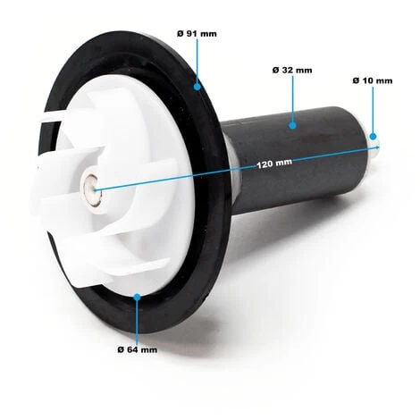 Pezzo Di Ricambio: Rotore Preassemblato Per La Pompa Per Piscina SunSun CPP-5000F 5 Pezzo Di Ricambio: Rotore Preassemblato Per La Pompa Per Piscina SunSun CPP-5000F - immagine 3