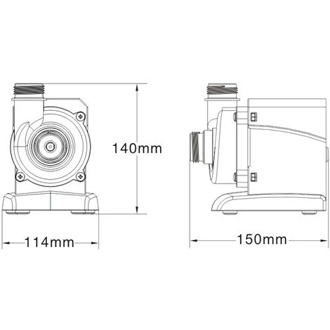 SunSun CPP-7000 Pompa Per Piscina 7000 L/h 50W Pompa Di Circolazione 7 SunSun CPP-7000 Pompa Per Piscina 7000 L/h 50W Pompa Di Circolazione - immagine 5