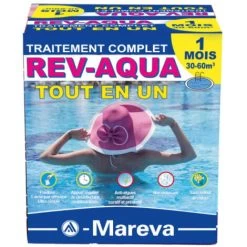 Rev-Aqua Kit MAREVA Trattamento Completo Per Piscine Da 30 A 60 M3 - 1 Mese - 1400111