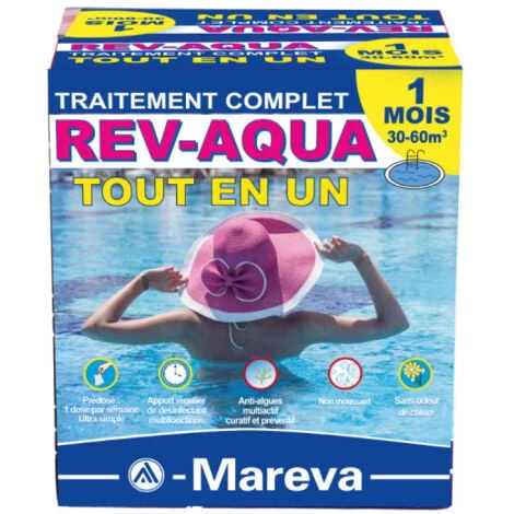 Rev-Aqua Kit MAREVA Trattamento Completo Per Piscine Da 30 A 60 M3 - 1 Mese - 1400111 3 Rev-Aqua Kit MAREVA Trattamento Completo Per Piscine Da 30 A 60 M3 - 1 Mese - 1400111