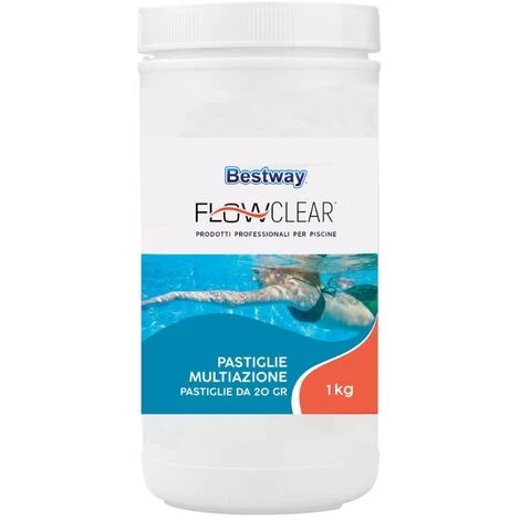 Bestway CLORO PASTIGLIE COMBINATE MULTIAZIONE 1KG (20 GRAMMI) 3 Bestway CLORO PASTIGLIE COMBINATE MULTIAZIONE 1KG (20 GRAMMI)