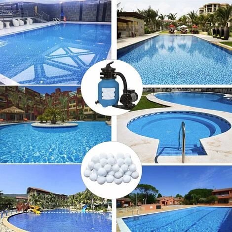 LangRay Filter Balls, 500g Pool Filter Balls, Filter Balls, Pool Fiber Filter Media Filtri A Sabbia Filtro Acqua, Filtro Piscina 4 LangRay Filter Balls, 500g Pool Filter Balls, Filter Balls, Pool Fiber Filter Media Filtri A Sabbia Filtro Acqua, Filtro Piscina - immagine 2
