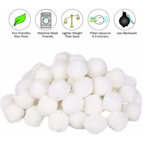 LangRay Filter Balls, 500g Pool Filter Balls, Filter Balls, Pool Fiber Filter Media Filtri A Sabbia Filtro Acqua, Filtro Piscina 5 LangRay Filter Balls, 500g Pool Filter Balls, Filter Balls, Pool Fiber Filter Media Filtri A Sabbia Filtro Acqua, Filtro Piscina - immagine 3