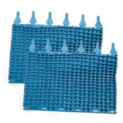 Set Di 2 Spazzole A Lama Blu Per Robot Indaco - W1585a - Zodiac