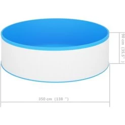 Piscina Fuori Terra 350x90 Cm Bianca VidaXL -Bestway Italia 35611572 3