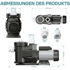 Wiltec Pompa Per Piscina 19200 L/h 750 W Pompa Filtrante Di Movimento Per Piscine 10 Wiltec Pompa Per Piscina 19200 L/h 750 W Pompa Filtrante Di Movimento Per Piscine -Bestway Italia 3564156 4