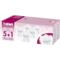 BWT Gourmet Edition Mg2+ (longlife), 5 + 1 Pack 0814135 Cartuccia Filtro Bianco