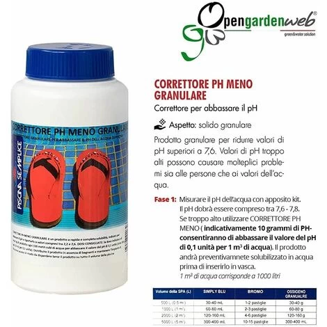 Kit Trattamento Acqua Piscina Per Piscine Fino A 100 Mc - Dicloro 56% 1 Kg + Cloro 4 Azioni Da 1 Kg + Alghicida T9 Da 1 Lt + PH Meno Da 1,5 Kg + Tester Digitale PH 4 Kit Trattamento Acqua Piscina Per Piscine Fino A 100 Mc - Dicloro 56% 1 Kg + Cloro 4 Azioni Da 1 Kg + Alghicida T9 Da 1 Lt + PH Meno Da 1,5 Kg + Tester Digitale PH - immagine 2