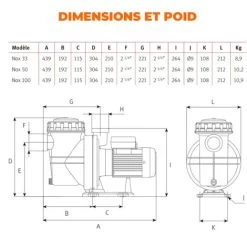 Pompa Di Filtrazione Per Piscina ESPA - Modello NOX 50 12M 8 Pompa Di Filtrazione Per Piscina ESPA - Modello NOX 50 12M -Bestway Italia 41870449 3