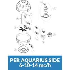 Ricambi Filtro Piscina Aquarius 6-10-14 Mc/h Posizione 2